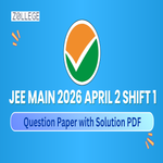 JEE Main 2026 April 2 Shift 1 Question Paper with Solution PDF